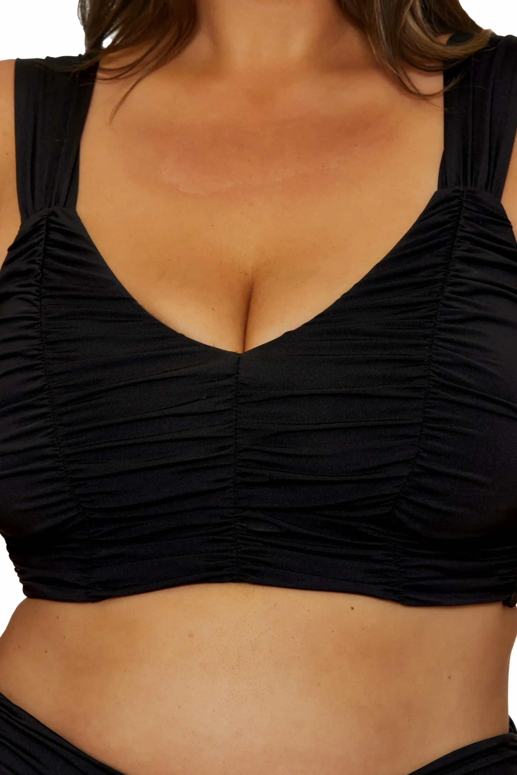 COLORCODE SHIRRED TOP