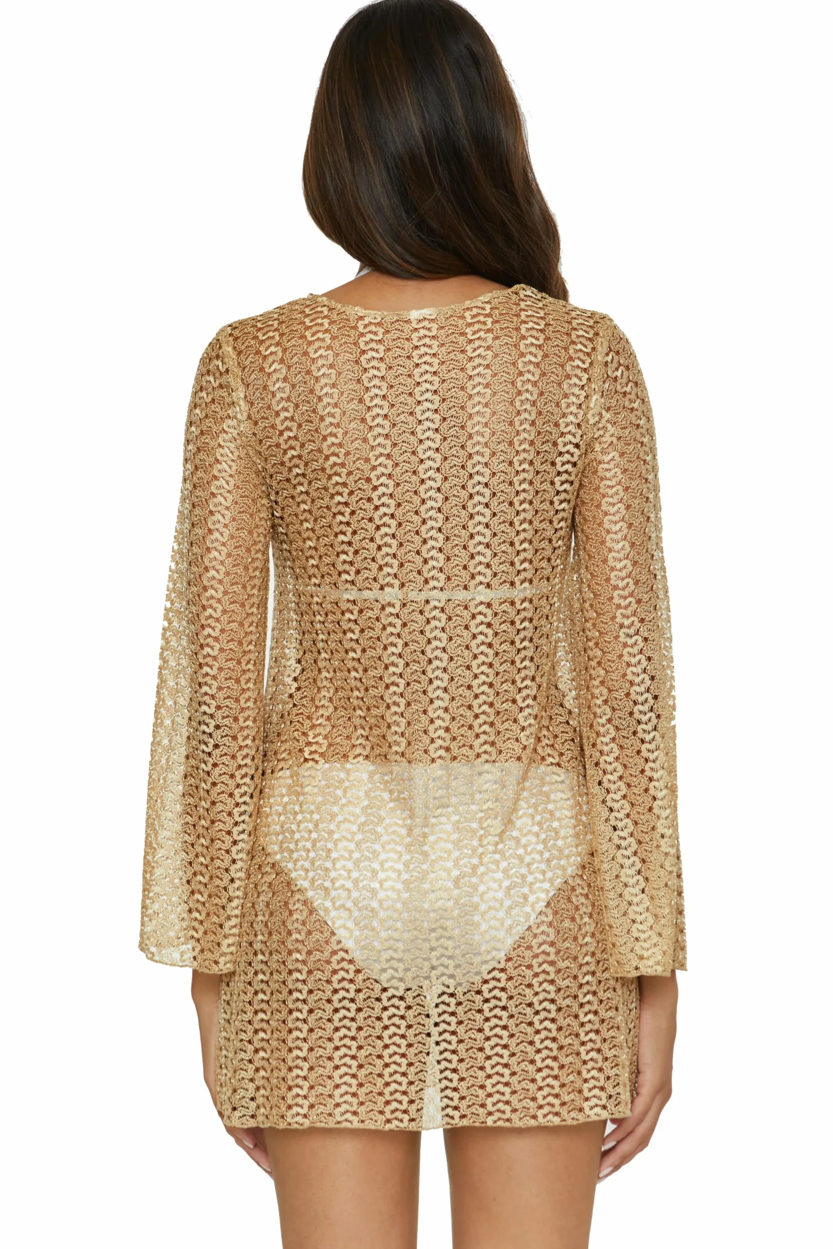 GOLDEN CROCHET TUNIC