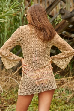 GOLDEN CROCHET TUNIC