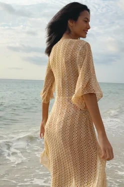 GOLDEN MESH COVER-UP